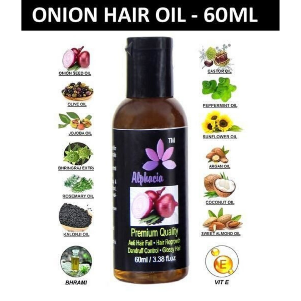 Alphacia Onion Herbal Hair Oil - Hair Growth Formula